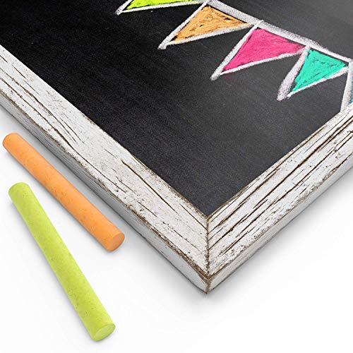 Arteza Pizarras negras de tiza para decoración de bodas y cocinas, estilo vintage, (24,1 x 30,5 cm) pack de 5 pizarras con cuerda para colgar, para bares y restaurantes, tiendas y eventos especiales