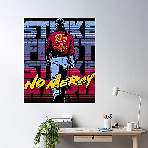 Arts Cobra Karate Kai Dojo Miyagi Kid 80S Martial Regalo para la decoración del hogar Wall Art Print Poster 11.7 x 16.5 inch