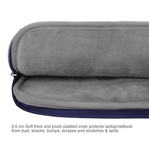 Arvok 15-15.6 Pulgadas Funda para Portátiles/Maletín Funda Bandolera para MacBook Pro Retina/MacBook Air/Protectora Funda Bolso para Acer/ASUS/DELL/Lenovo/HP/Samsung (Azul Oscuro)