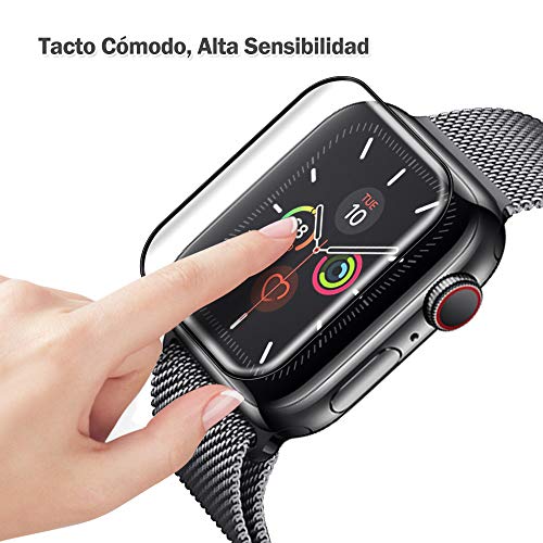 AsBellt Protector Pantalla para Apple Watch 44mm Series 6 5 4 SE Cristal Vidrio Templado para iWatch 44mm Serie 6/5/4/SE Hermès, Nike+ Edition