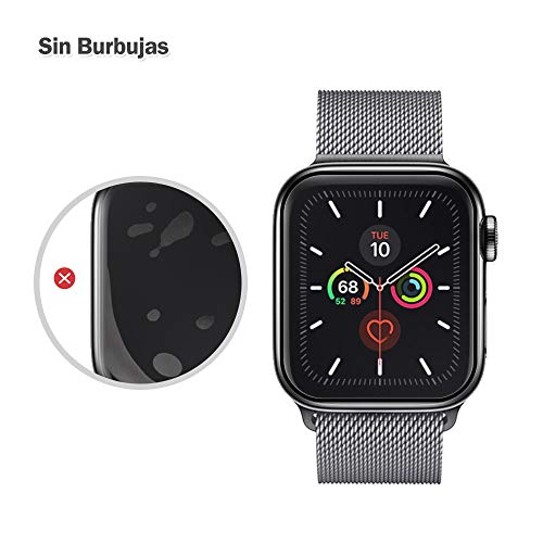 AsBellt Protector Pantalla para Apple Watch 44mm Series 6 5 4 SE Cristal Vidrio Templado para iWatch 44mm Serie 6/5/4/SE Hermès, Nike+ Edition