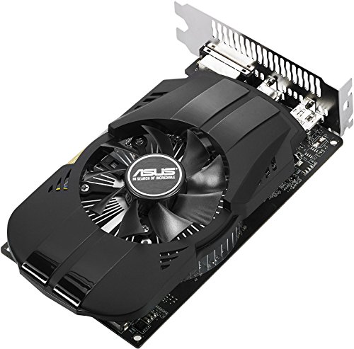 Asus PH-GTX1050-2G - Tarjeta gráfica (NVIDIA GeForce GTX 1050, 2 GB, DDR3 SDRAM) Color Negro