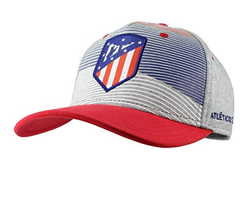 Atlético de Madrid Gorra Adulto Gris, Azul Marino y Rojo Producto Oficial - Nuevo Escudo