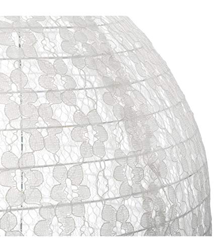 Atmosphera - Farol japonés de encaje de algodón (40 cm)