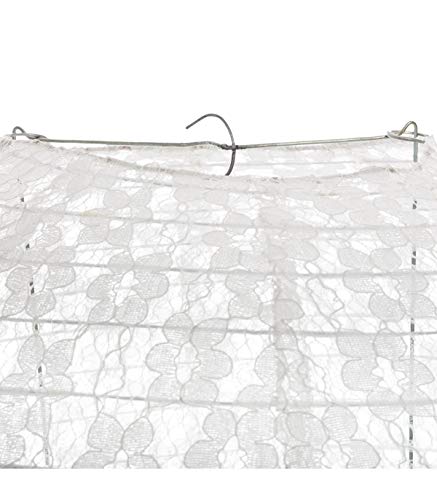 Atmosphera - Farol japonés de encaje de algodón (40 cm)