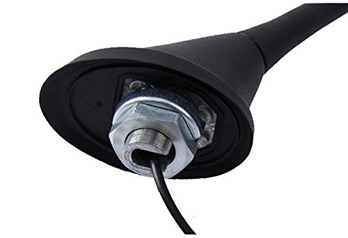 Audioproject ® Audi OPro 32406 A282 – Antena de Varilla Corta 18 cm Antena de Techo Varilla 16 V Am FM Raku2 + Amplificador – VW Golf 4 5 6 7 Passat Polo Touran Opel Corsa Astra Ford Seat Skoda