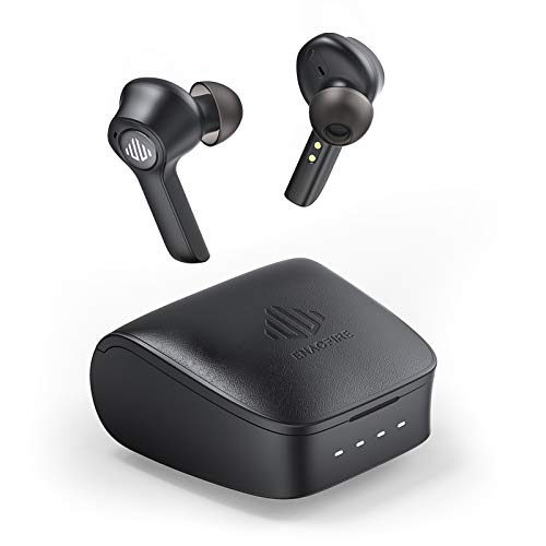 Auriculares inalámbricos Bluetooth ENACFIRE G20 de IPX 8, 8 Horas Permanente de reproducción, Doble micrófonos, cancelación del Ruido CVC8.0, Ligero, Control táctil, Audio sin pérdidas de Apt-X Libre