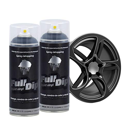 AutoFullCar Full Dip Pack 2 Spray Negro Mate FULLDIP PLASTIDIP - TiendaFullDip.com (Negro Mate)