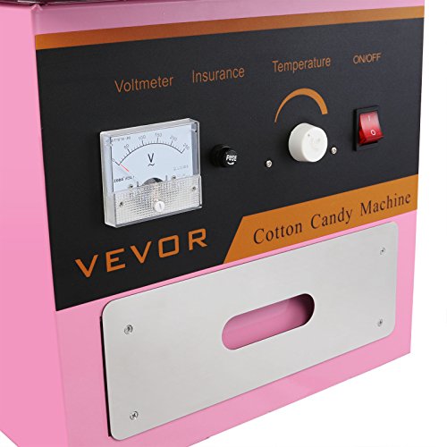 Autovictoria Máquina de Algodón de Azúcar Acero Inoxidable Máquina Eléctrica para hacer Algodón de Azúcar Cotton Candy Machine Commercial