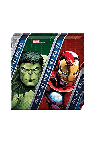 Avengers Servilletas Vengadores, multicolor, 33 x 33 cm (Procos 6886666)