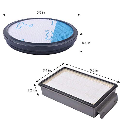 Awinker 2 Filtro de Espuma y 2 Filtro HEPA para Aspiradoras Rowenta ZR005901 Compact Power Cyclonic RO3753EA, O3718EA, RO3724EA, RO3731EA, RO3753EA, RO3786EA, RO3798EA Tefal/Moulinex