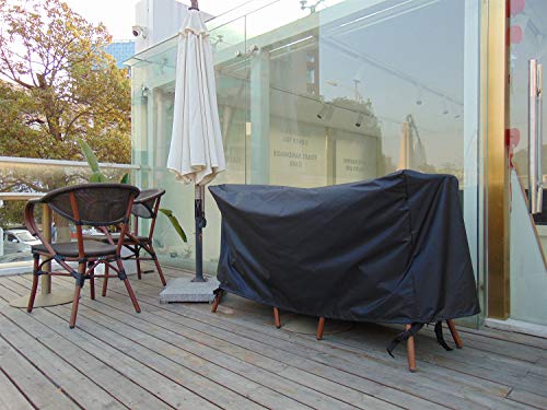 AWNIC Funda Muebles de Jardín Funda Bistrot Mesa Sillas Café Exterior Impermeable Resistente 130X75X71cm