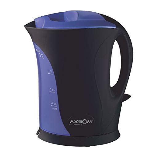 AXSOM ELECTRONICS WR 1700 Hervidor de Agua Eléctrico, 1,7 litros, Hervidor inalámbrico de 2200W, Sistema de Apagado Automático y Espacio para Almacenar el Cable.