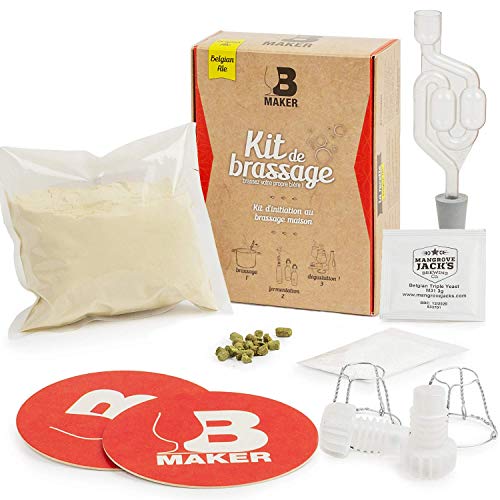 B Maker Kit Cerveza Descubrimiento Kit Conexiones Cerveza Artesanal congeladores y savoureuse para Principiantes offrez o réalisez Votre propre Cerveza (se Simplicidad a la casa Belgian Ale 1,5 litro