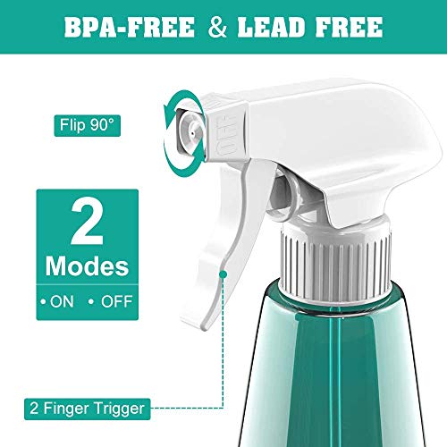 Babacom Botella de Spray Vacías Plástico (1 PCS), Spray Pulverizador Agua de Gatillo, Bote Spray Pulverizador para Plantas, Lejía, Limpieza, Jardinería y Cocina (500ML)