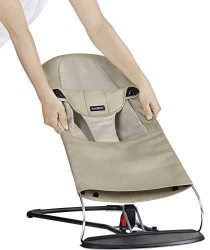 BABYBJÖRN Asiento de Tela para Hamaca (Caqui/Beige, Cotton)