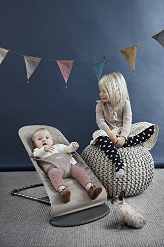 Babybjörn Bliss - Hamaca Ergonómica con Balanceo Natural para Bebés, Gris Arena