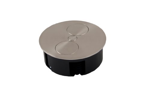 Bachmann TWIST 2S 2AC outlet(s) 2m Cromo base múltiple - Bases múltiples (Cromo, Negro, 115 x 40 mm, 2 m)