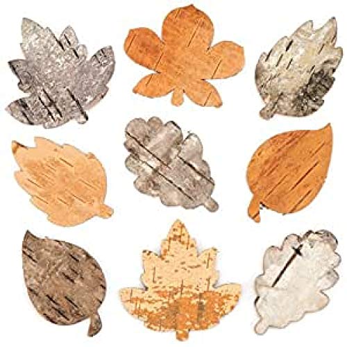 Baker Ross Hojas de corteza de árbol para decoraciones y manualidades infantiles (pack de 30).