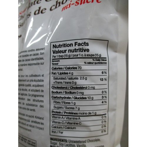 Baking Chocolate Chips - Semi-Sweet 2 Kg Big Value Bag