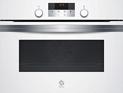 Balay Horno 3CB5351B0 MULTIFUNCION 45CM Cristal Aq, 47 litros, Blanco