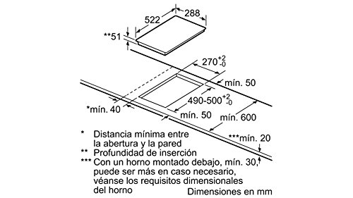 Balay - Placa modular  3eb939lq con zona doble flex inducción