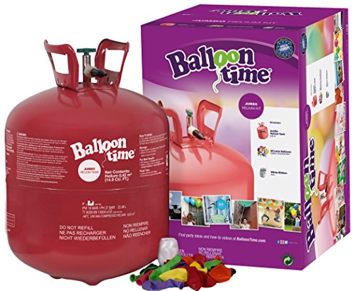 Balloon Time - Jumbo Botella de helio desechable para globos, multicolor (Worthington Cylinders BTT50) , color/modelo surtido