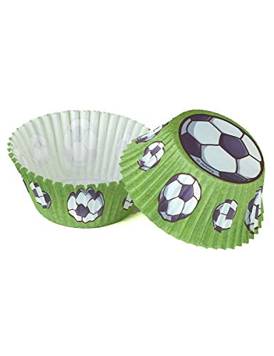 balones de fútbol moldes para Cupcakes 50 unidades Ø 5 cm, 3 cm de altura