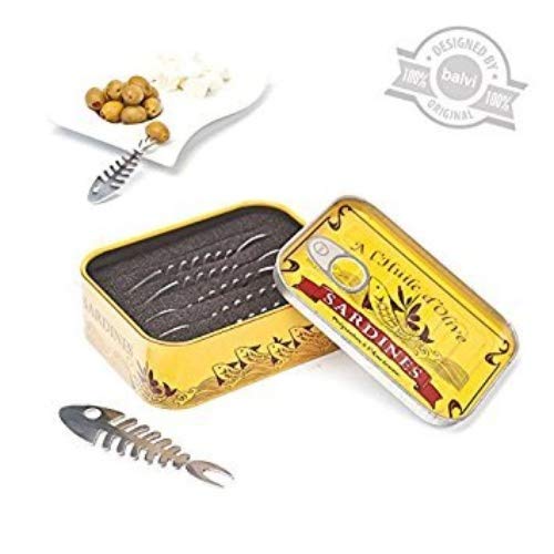 Balvi - Tenedor aperitivo Sardines, pack de 6