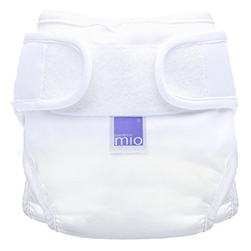 Bambino Mio, miosoft cobertor de pañal, abejas, talla 1 (< 9 kg), blanco