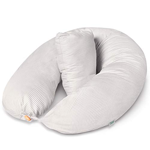 Bamibi® Almohada Embarazada y Cojín Interno Multifuncional, Cojín Lactancia Bebé, Cama Nido Bebé. Fundas de Algodón, Relleno de Poliéster. Protector Cuna, Lavable