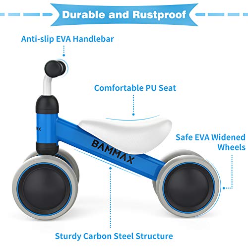 Bammax Bicicleta sin Pedales, Bici sin Pedales Niño, Juguetes Bebes 1 Año, Triciclos Bebes, Correpasillos Bebes 1 Año
