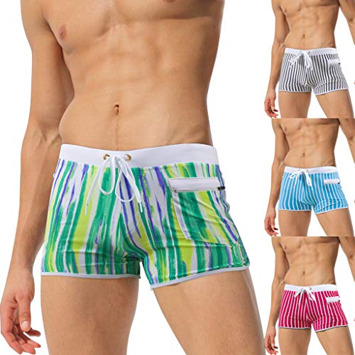 Bañadores de natación, Pantalones Cortos de los Hombres de Secado rápido Playa Surf Corriendo Pantalones Cortos de natación Boxeadores Ligero Shorts Beach Swimming Shorts Boxer JiaMeng_ZI