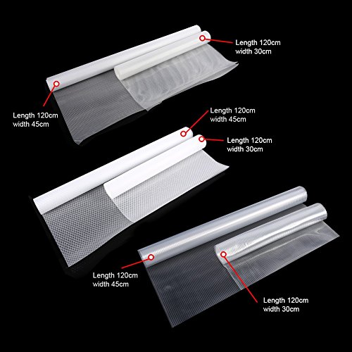 Bandeja de cajón EVA no Adhesivo Liner Transparente Antideslizante para cajones para armarios (Color : #3, tamaño : 120 * 45cm)