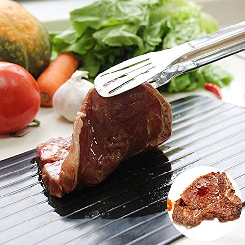 Bandeja de descongelación rápida Placa de descongelación, Placa y tabla de descongelación rápida para carne y alimentos congelados, Estera de descongelación Descongele la carne rápidamente