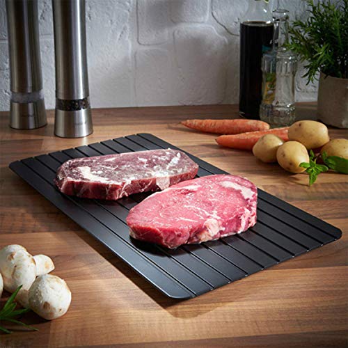 Bandeja de descongelación rápida Placa de descongelación, Placa y tabla de descongelación rápida para carne y alimentos congelados, Estera de descongelación Descongele la carne rápidamente