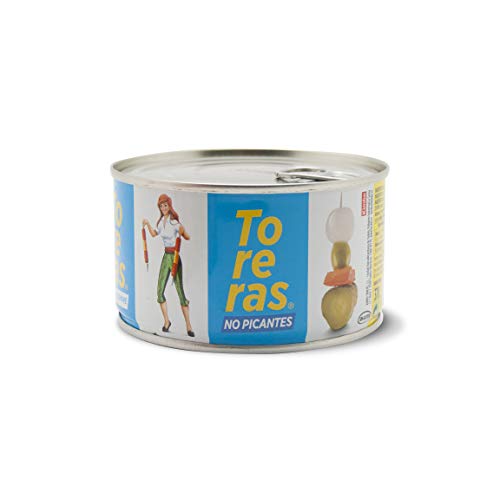 Banderillas Toreras tradicionales no picantes. Pack 2 latas - Banderillas de aceituna, cebolla, pepino, pimiento. Toreras tradicionales, característico sabor a vinagre. Encurtidos españoles.