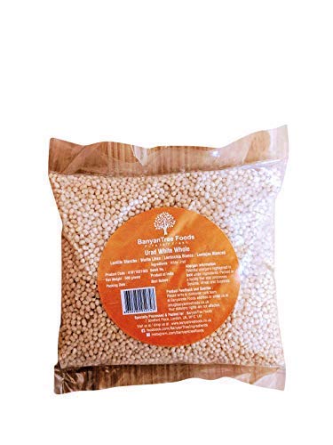 BanyanTree Foods Lentejas Blancas Naturales (Urad Dal) 500g