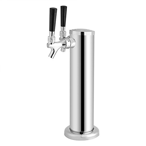 Bar Beer Tower Dispenser, Double Tap Draft Beer Tower Kit Barra de herramientas Juego de herramientas de barra Barra de herramientas y accesorios