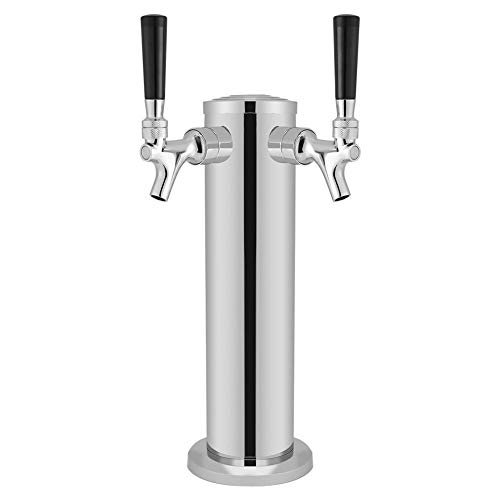 Bar Beer Tower Dispenser, Double Tap Draft Beer Tower Kit Barra de herramientas Juego de herramientas de barra Barra de herramientas y accesorios