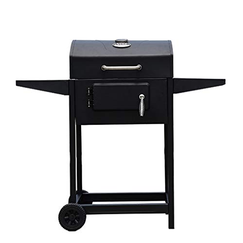 Barbacoa Barbacoa Exterior Inicio Patio Apartment Hotel carbón de leña Grande a la Parrilla de Barbacoa Shelf Salvaje Barbacoa Inicio Barbacoas de Exterior (Color : Black, Size : 83 * 51cm*56cm)