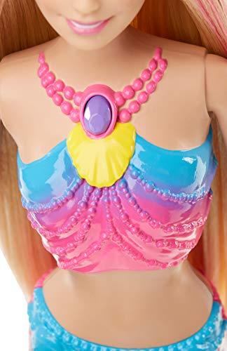 Barbie Dreamtopia, muñeca Sirena Luces de Arcoíris, regalo para niñas y niños 3-9 años (Mattel DHC40) , color/modelo surtido