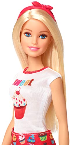 Barbie Quiero Ser pastelera, muñeca con accesorios y cupcakes (Mattel FHP65)