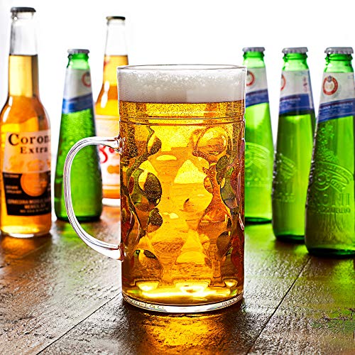 Bar@Drinkstuff - Stein plástico cerveza cerveza 2 | mugs 1ltr cerveza stein, alemán stein, plástico