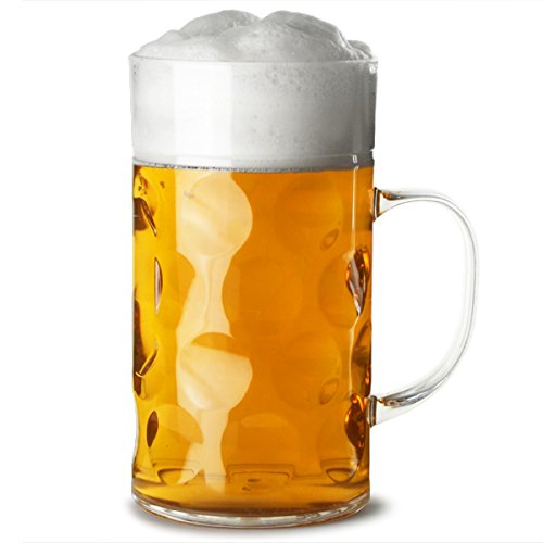 Bar@Drinkstuff - Stein plástico cerveza cerveza 2 | mugs 1ltr cerveza stein, alemán stein, plástico
