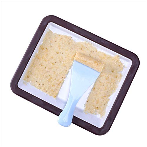 Basage la Heladera Enrollada de Helado, SartéN Anti Plancha Rectangular con 2 EspáTulas para un Saludable Helado Casero Enrollado, una SartéN para Hacer Helado InstantáNeo FáCil de Usar.