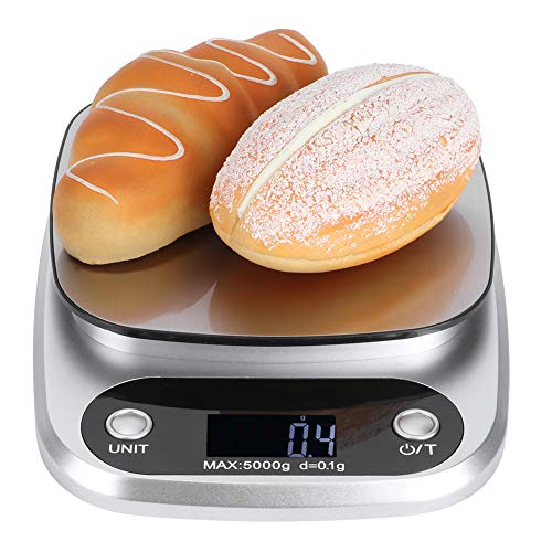 Báscula digital de cocina, Báscula electrónica de alimentos, Mini cocina doméstica Báscula electrónica digital de alimentos Báscula de peso para cocinar hornear 5000G/0.1G