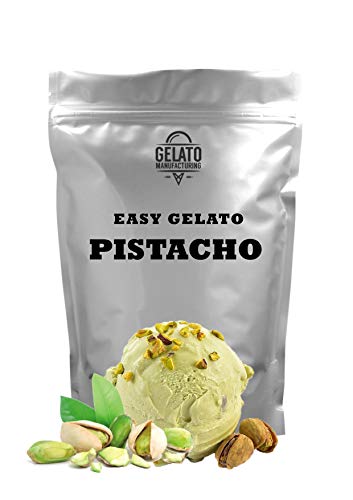 Base mix para helado de PISTACHO, con 1.7 kg mix + 2.3 lt leche se obtienen 5,5 litros de helado