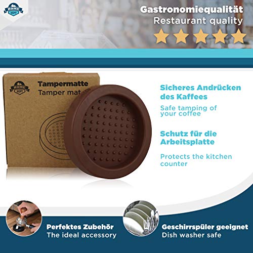 Base silicona para prensador de café y apoyo para el porta filtro. Perfecto para moler café expreso con el filtro. Accesorio ideal para baristas. Tamping mat.