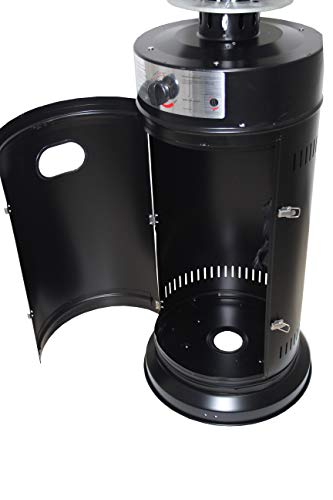 Bastilipo Bastilipo-EG-NE-11K-Estufa terrazas y Exteriores-Estufa Bares-Potencia 11KW-Propano o Gas butano, Negro